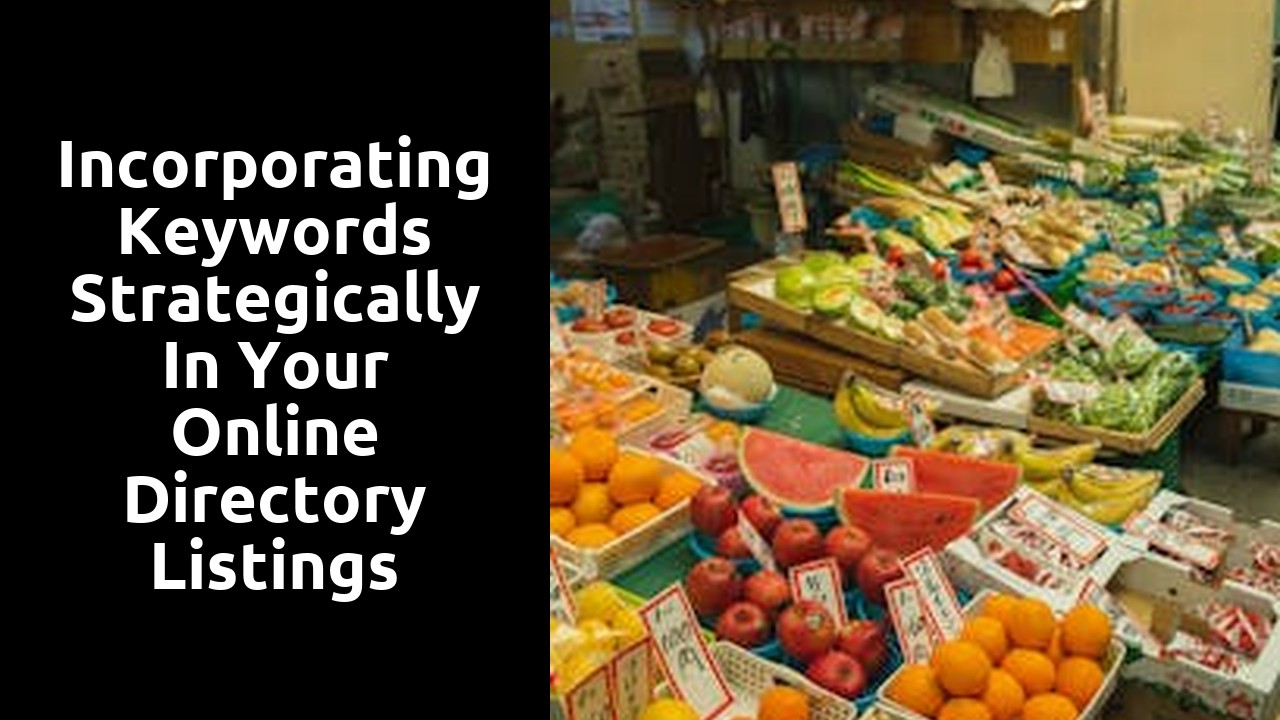 Incorporating keywords strategically in your online directory listings