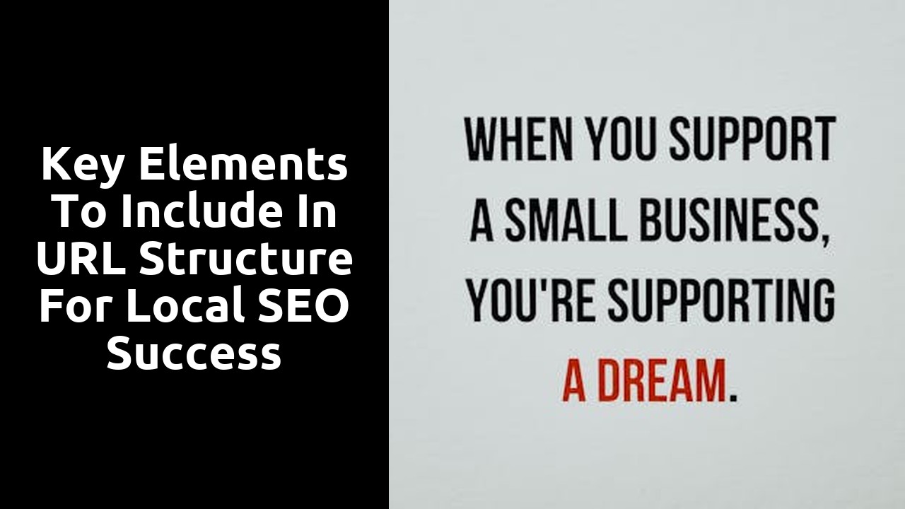 Key elements to include in URL structure for local SEO success