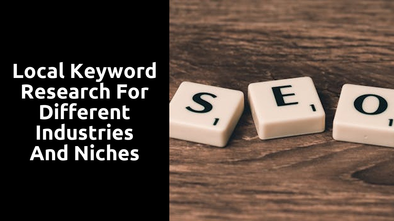 Local keyword research for different industries and niches